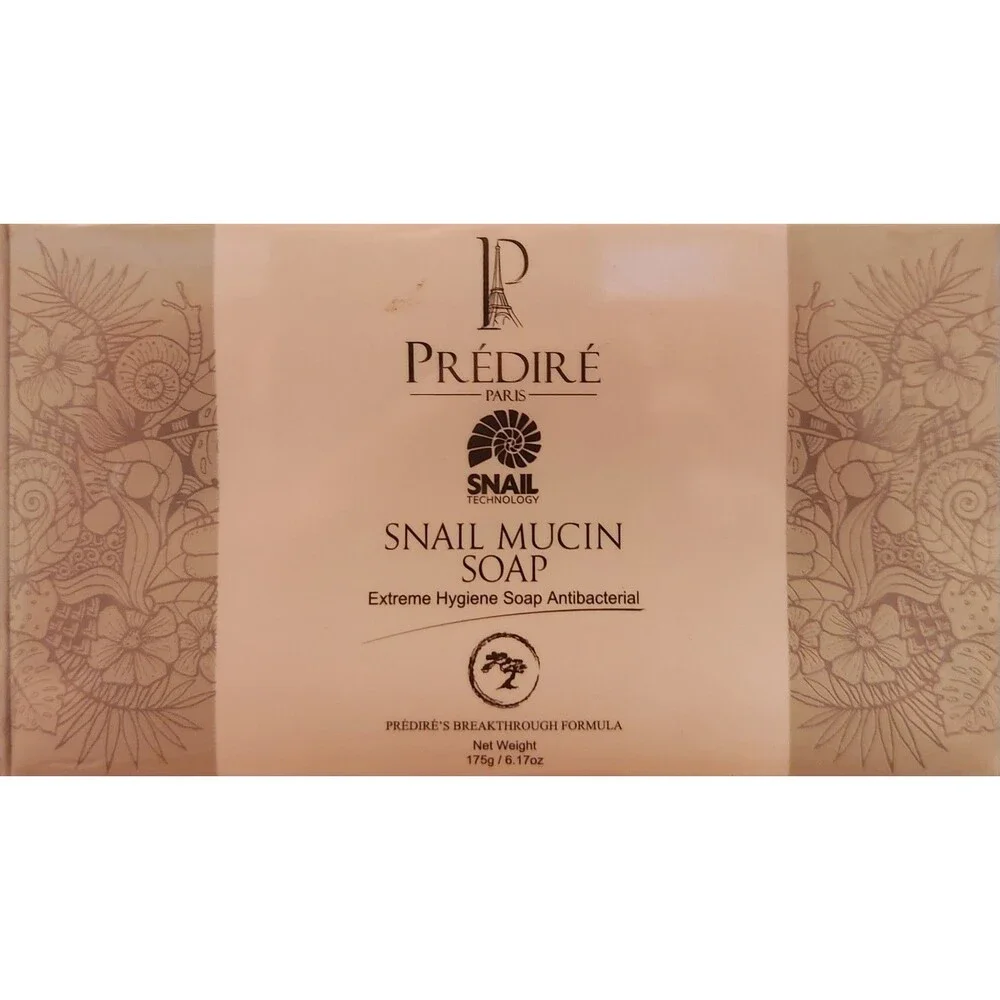Prédiré Paris Snail Mucin Soap Bar Antibacterial 6.17 oz White